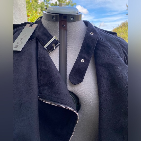 Vegan Suede Moto Jacket - Picture 3 of 11